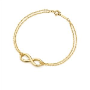 Tiffany gold infinity bracelet